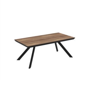 Išskleidžiamas valgomojo stalas Corin 200 / Hazar Melamine, Rudas (medienos imitacija)