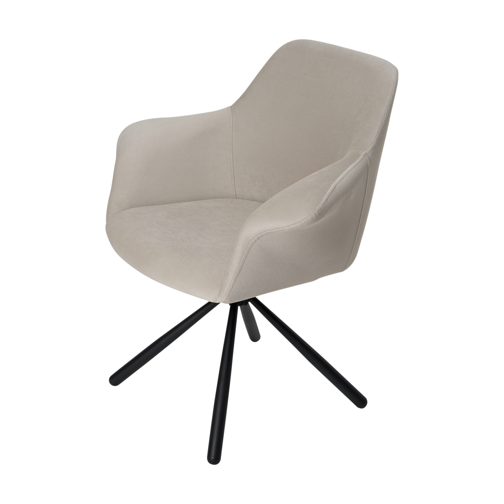 Valgomojo kėdė Pari/Anka 04-Swivel Conic KD, Šviesiai pilka - Vaizdas 2