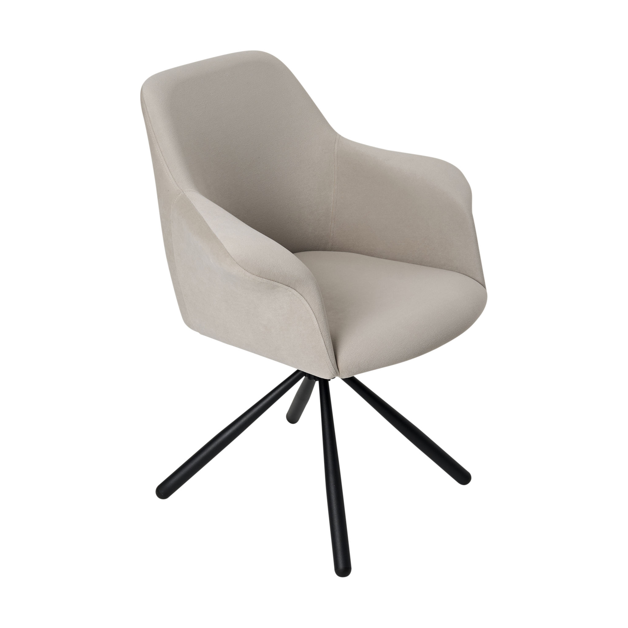 Valgomojo kėdė Pari/Anka 04-Swivel Conic KD, Šviesiai pilka
