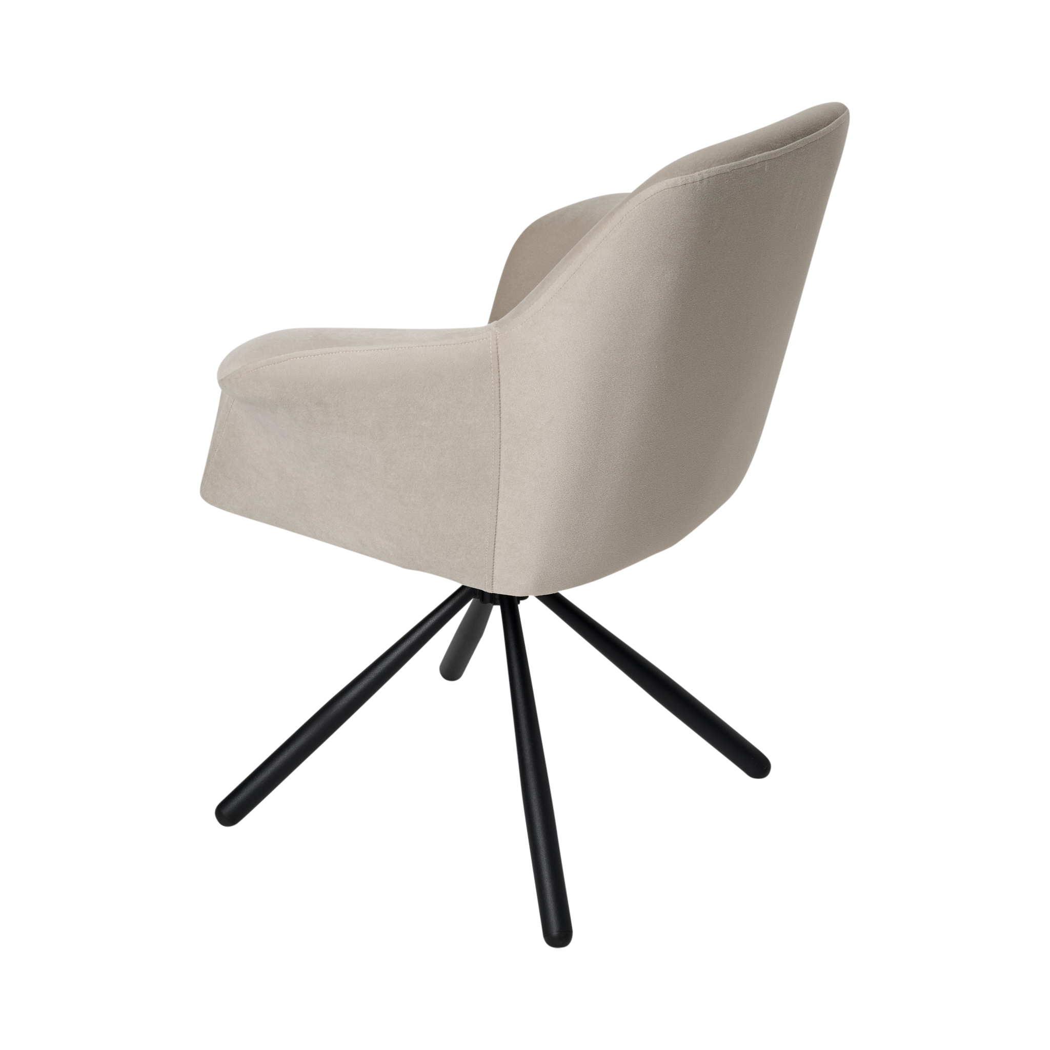 Valgomojo kėdė Pari/Anka 04-Swivel Conic KD, Šviesiai pilka - Vaizdas 6