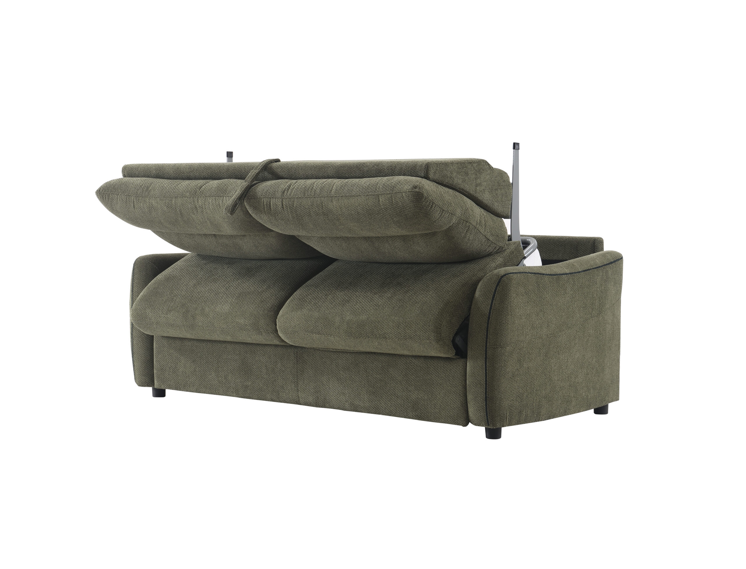 Trivietė sofa su miegamu mechanizmu ARIZONA MILLENIUM-03, Samanų žalia - Vaizdas 3