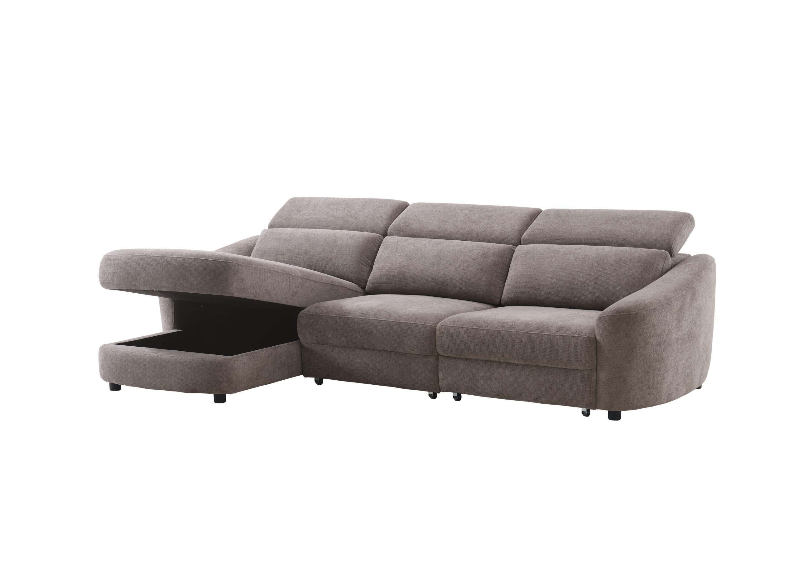 Kampinė trivietė sofa SEDONA LV, Šviesiai pilka - Vaizdas 4