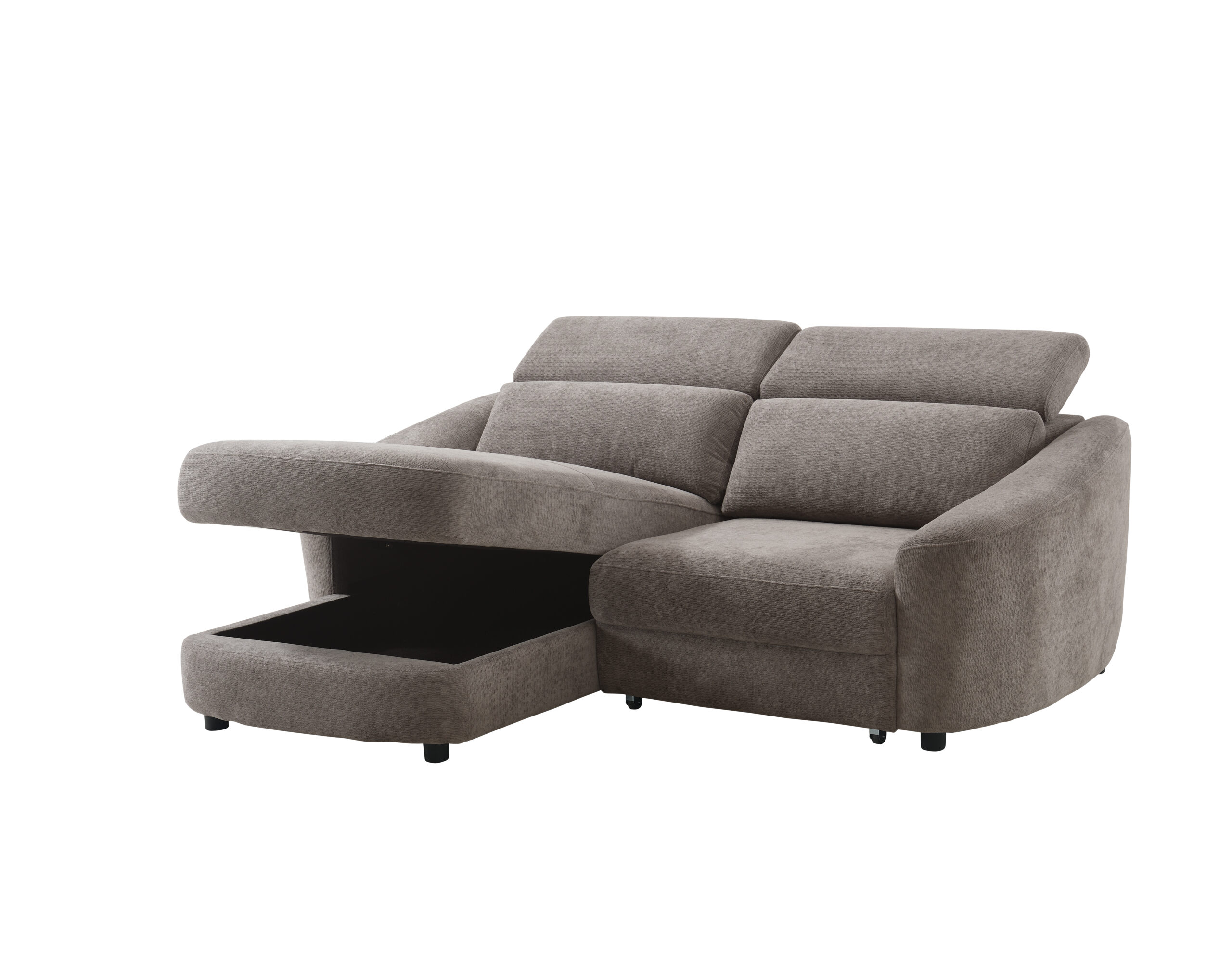 Kampinė dvivietė sofa SEDONA LV, Šviesiai pilka - Vaizdas 6