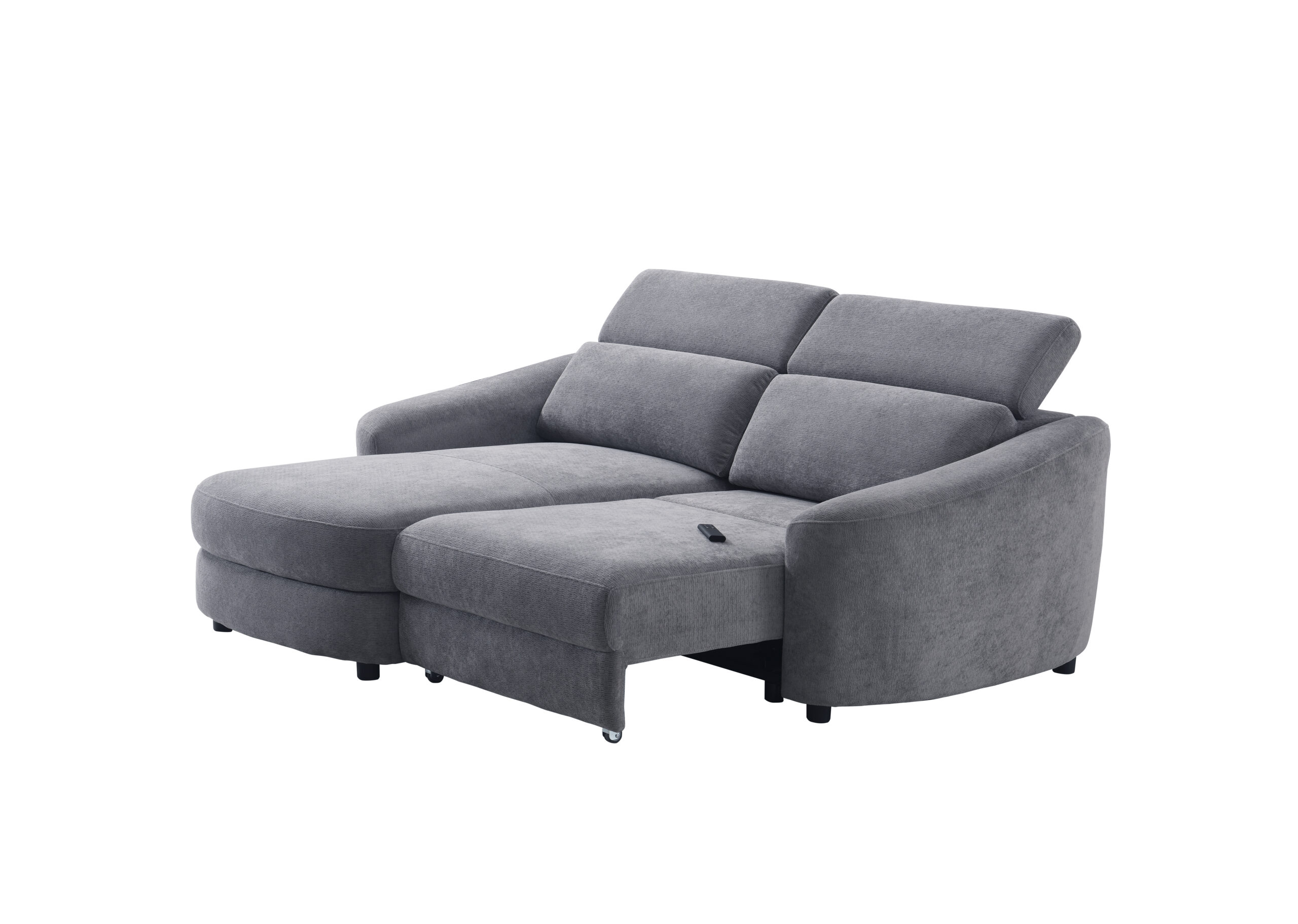 Kampinė dvivietė sofa SEDONA LV, Tamsiai pilka - Vaizdas 5