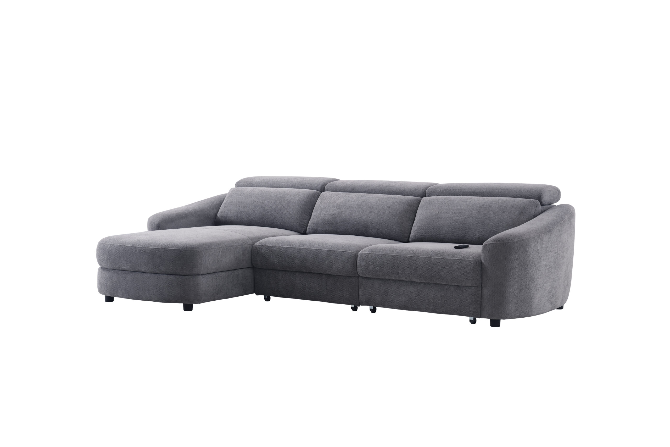 Kampinė trivietė sofa SEDONA LV, Tamsiai pilka - Vaizdas 7