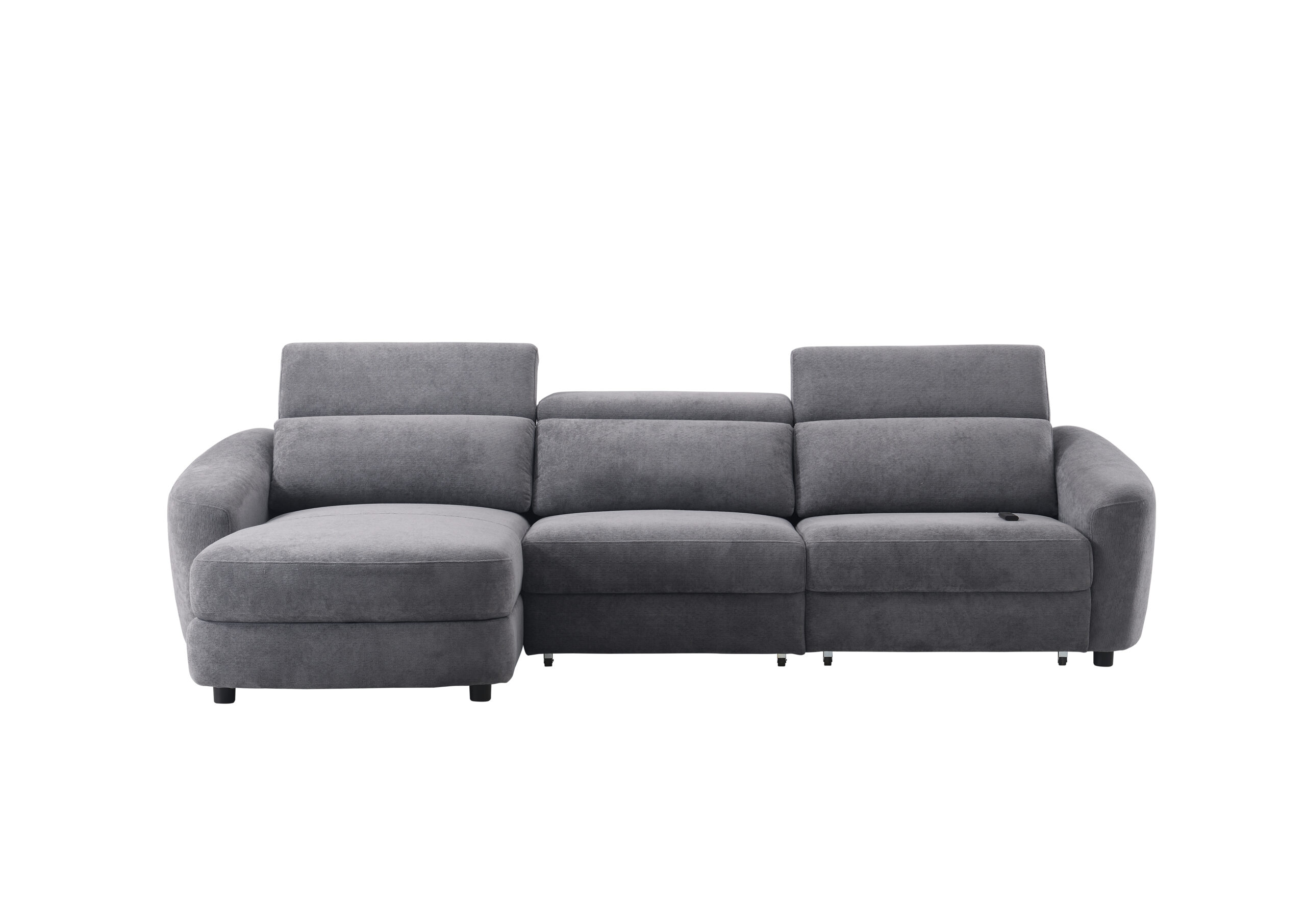 Kampinė trivietė sofa SEDONA LV, Tamsiai pilka - Vaizdas 5