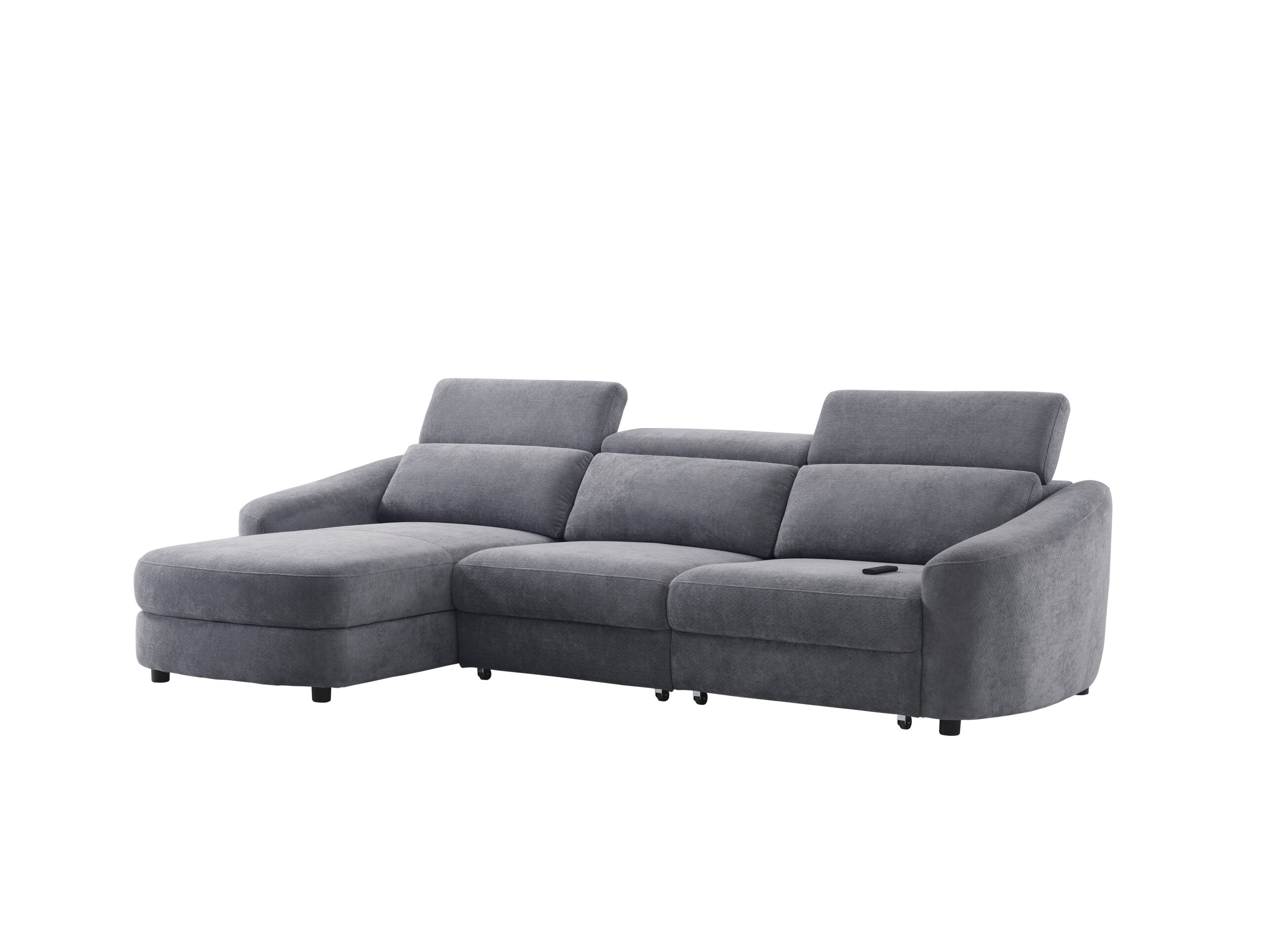 Kampinė trivietė sofa SEDONA LV, Tamsiai pilka - Vaizdas 4