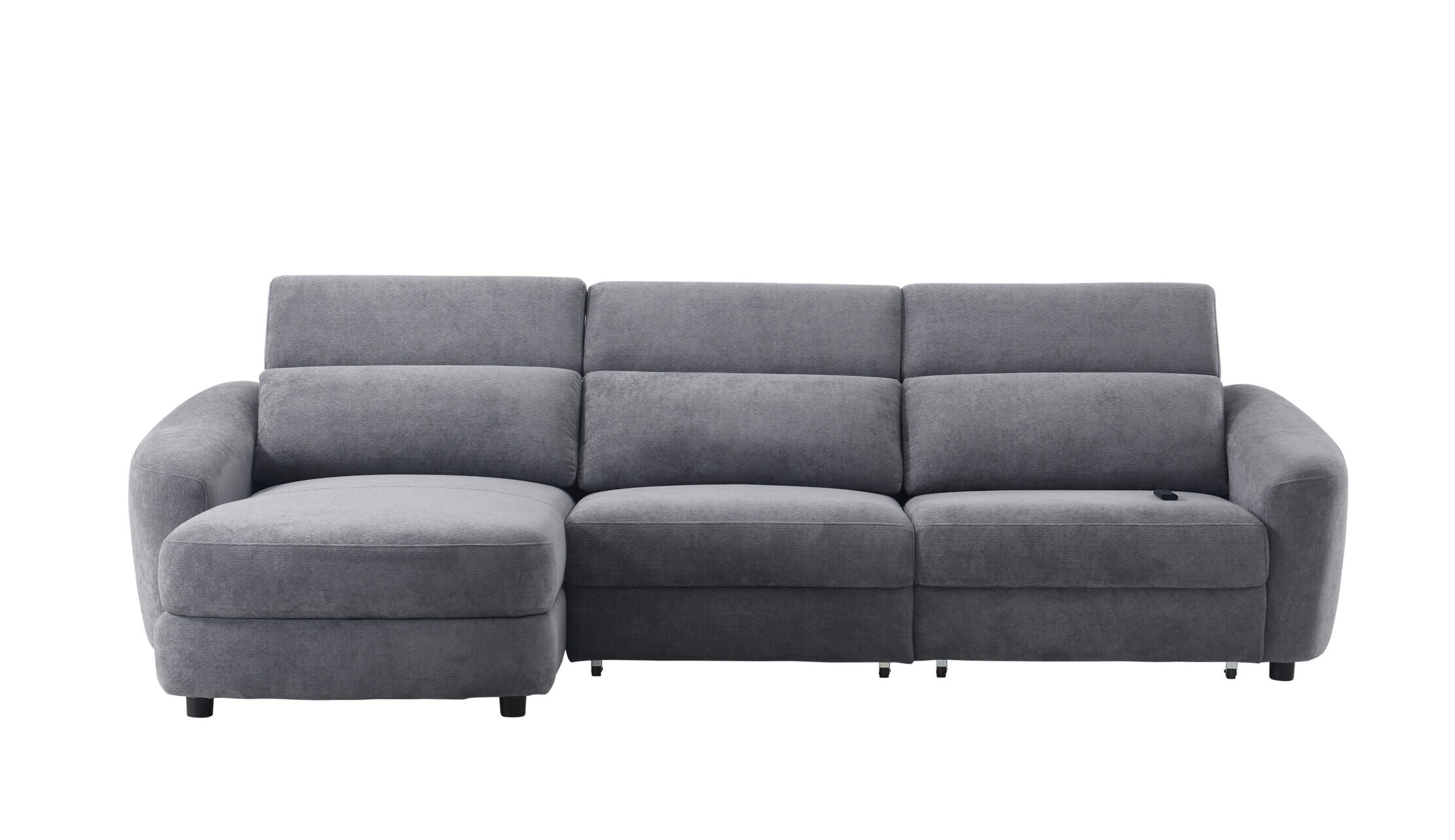 Kampinė trivietė sofa SEDONA LV, Tamsiai pilka