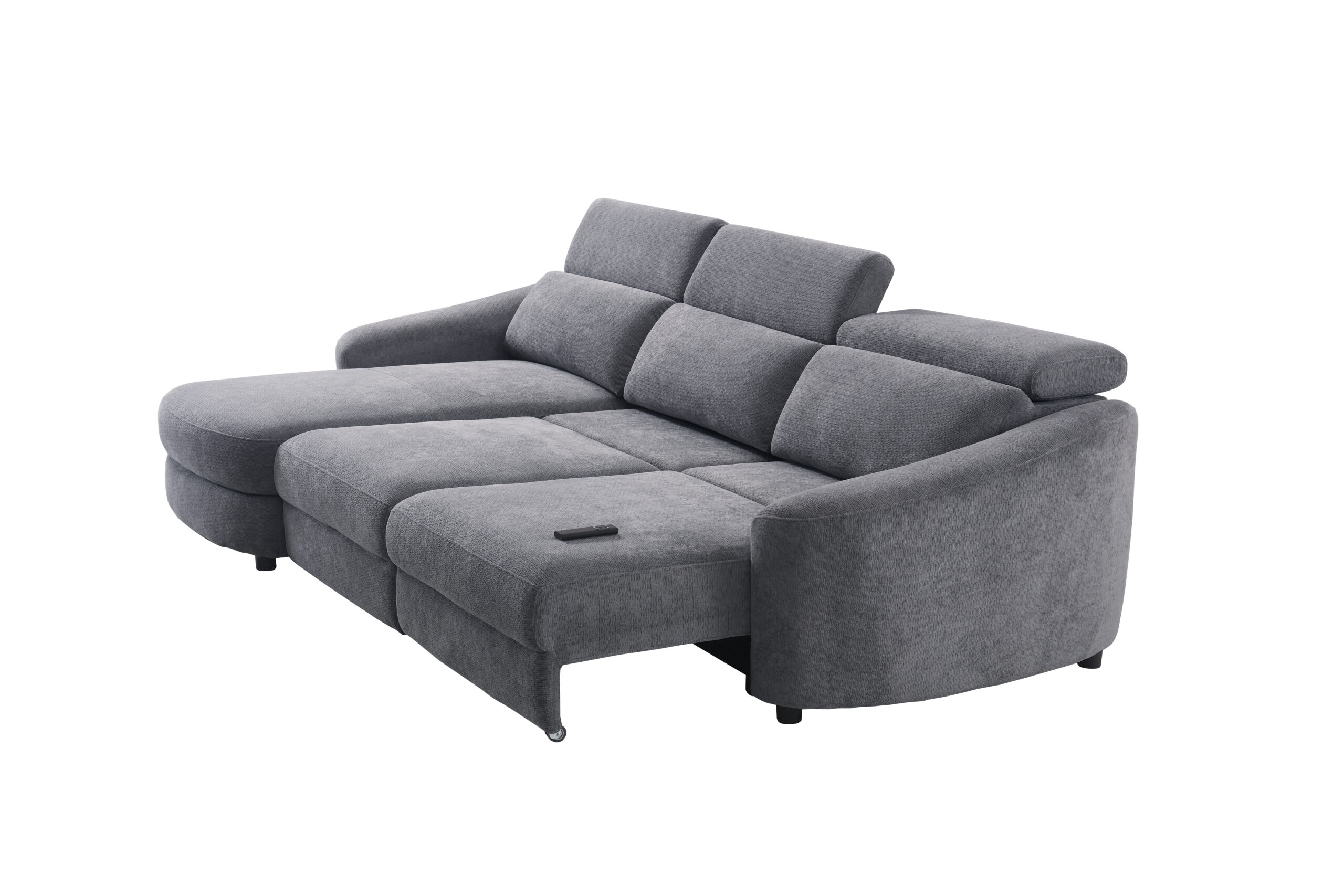 Kampinė trivietė sofa SEDONA LV, Tamsiai pilka - Vaizdas 3