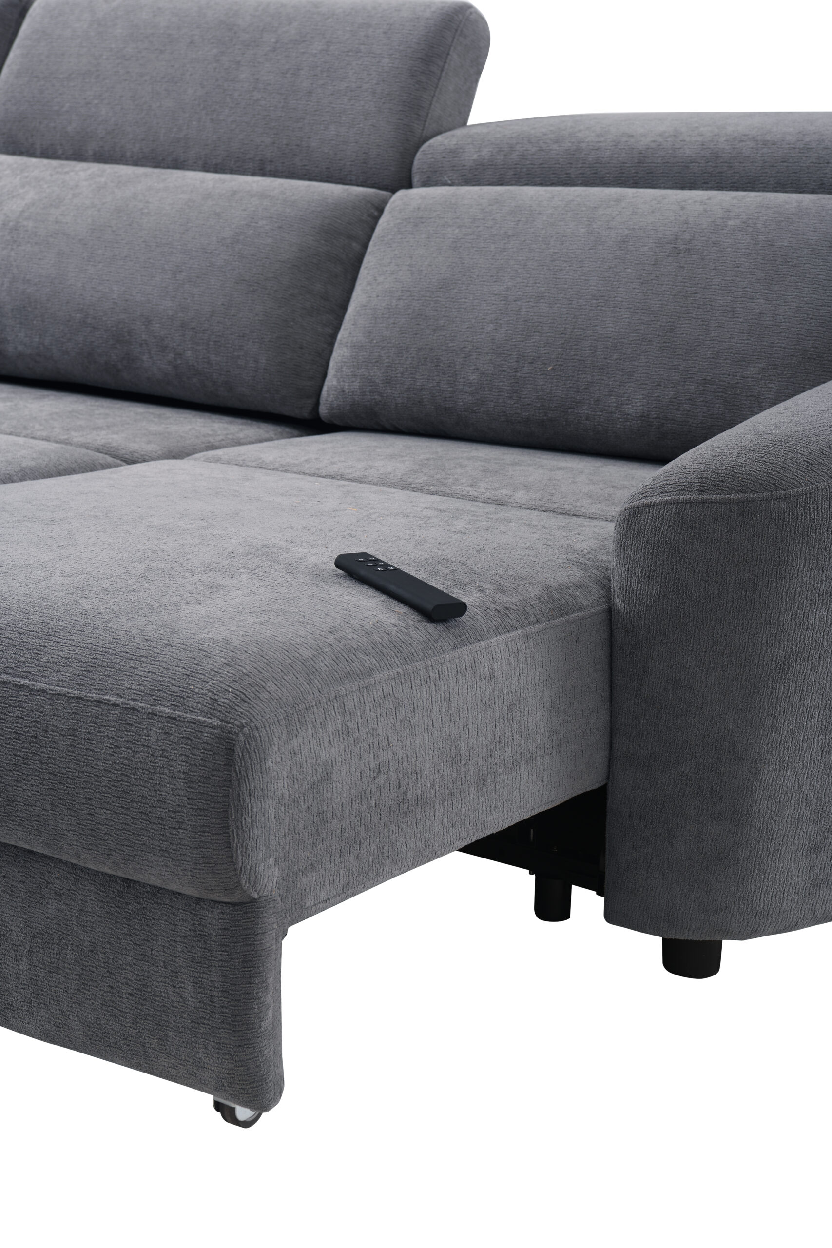 Kampinė trivietė sofa SEDONA LV, Tamsiai pilka - Vaizdas 8