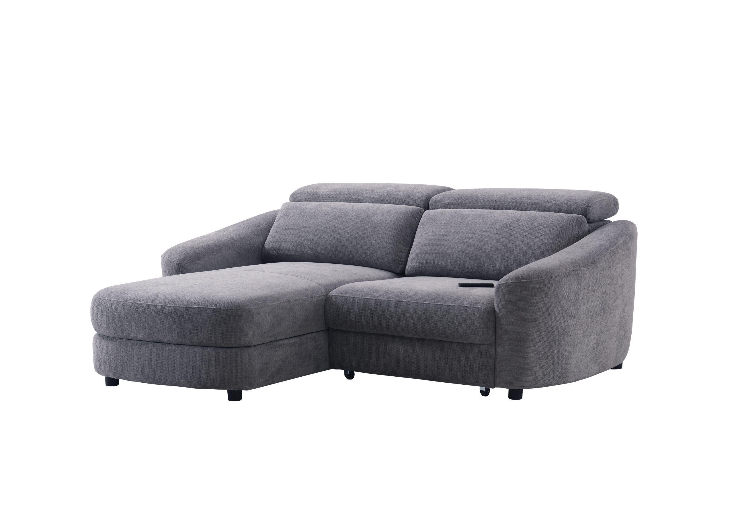 Kampinė dvivietė sofa SEDONA LV, Tamsiai pilka - Vaizdas 3