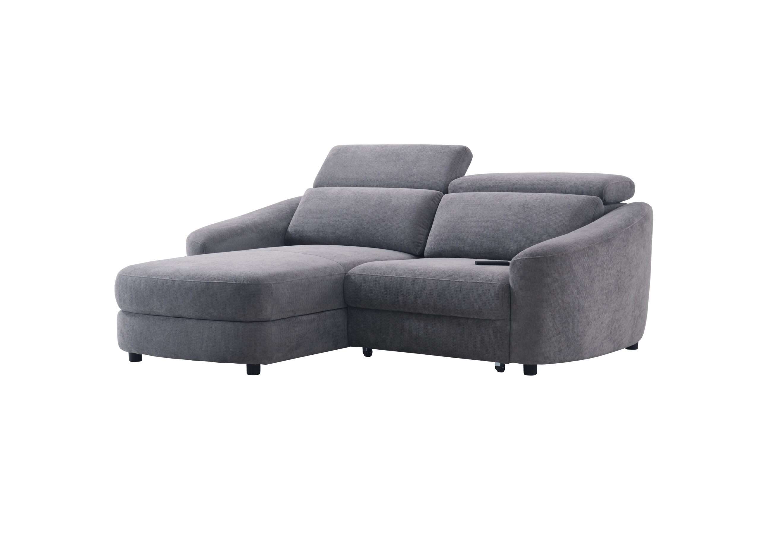 Kampinė dvivietė sofa SEDONA LV, Tamsiai pilka - Vaizdas 4