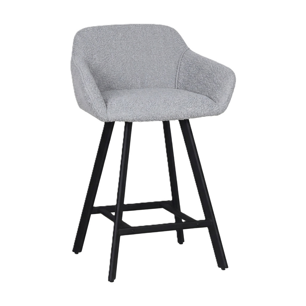Pusbario kėdė Mey /Odessa 650 (Stool 65), Šviesiai pilka