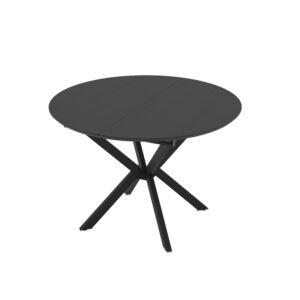 Išskleidžiamas valgomojo stalas Dobok 110 / Senkron Black, Juodas