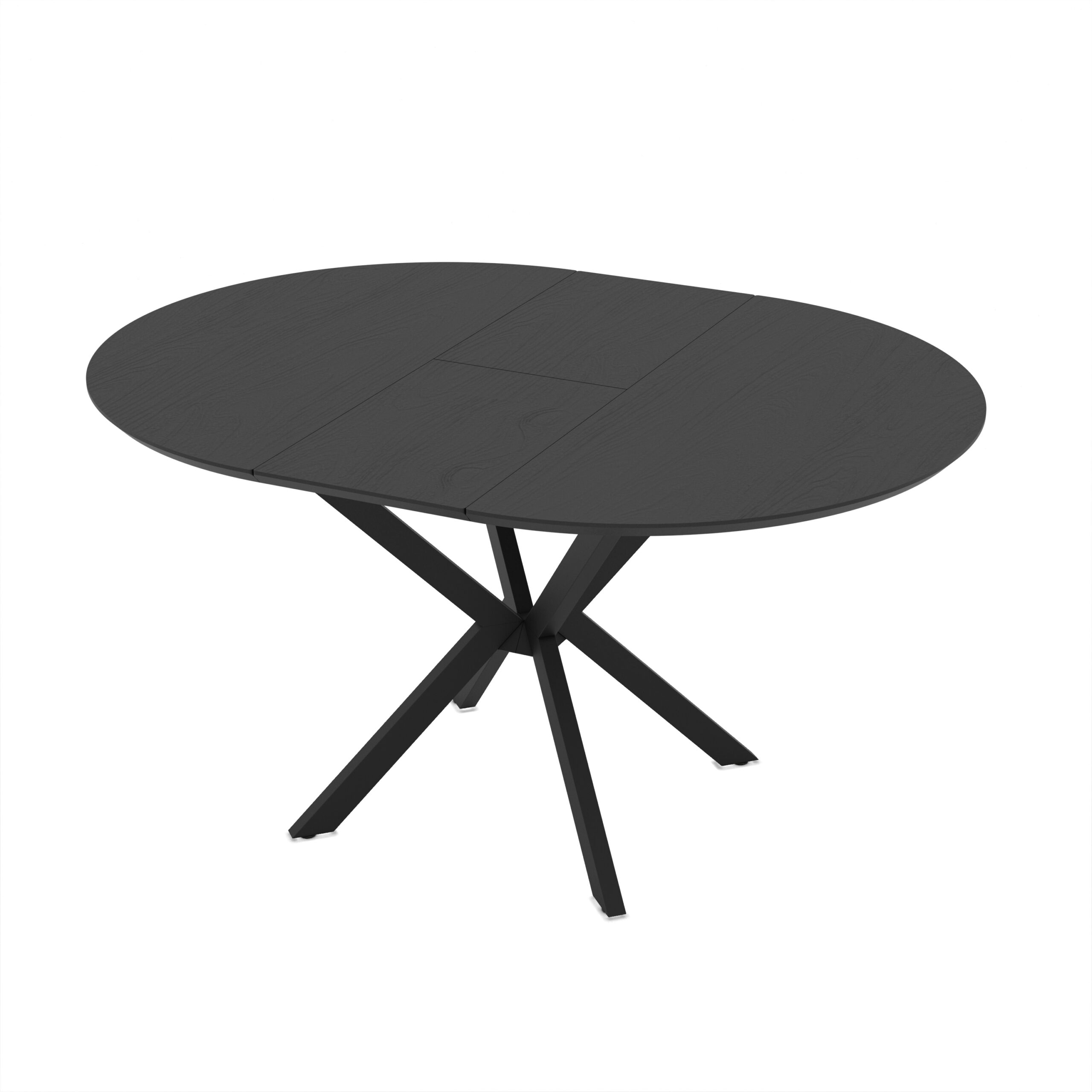 Išskleidžiamas valgomojo stalas Dobok 110 / Senkron Black, Juodas - Vaizdas 5