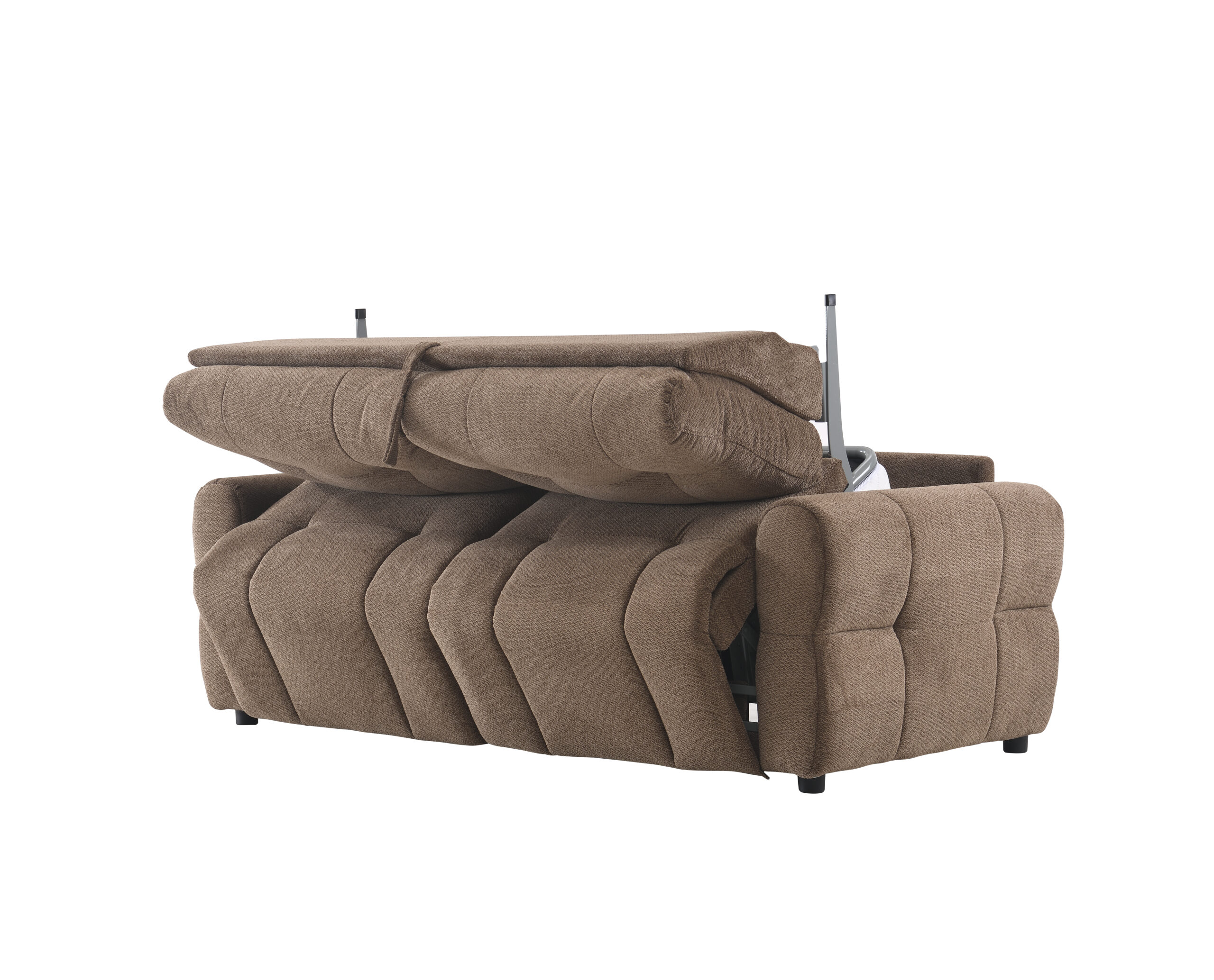 Trivietė sofa su miegamu mechanizmu SOFIA MILLENIUM-04, Ruda - Vaizdas 3