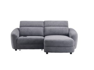 Kampinė dvivietė sofa SEDONA RV, Tamsiai pilka