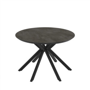 Išskleidžiamas valgomojo stalas Lunes 110 / Irony Melamine, Tamsiai pilka (marmuro raštas)