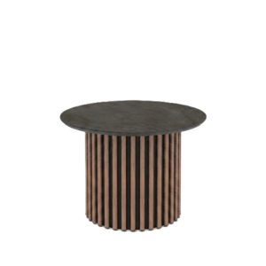Kavos staliukas Dorato 68 / Irony Melamine, Tamsiai pilka (marmuro raštas)