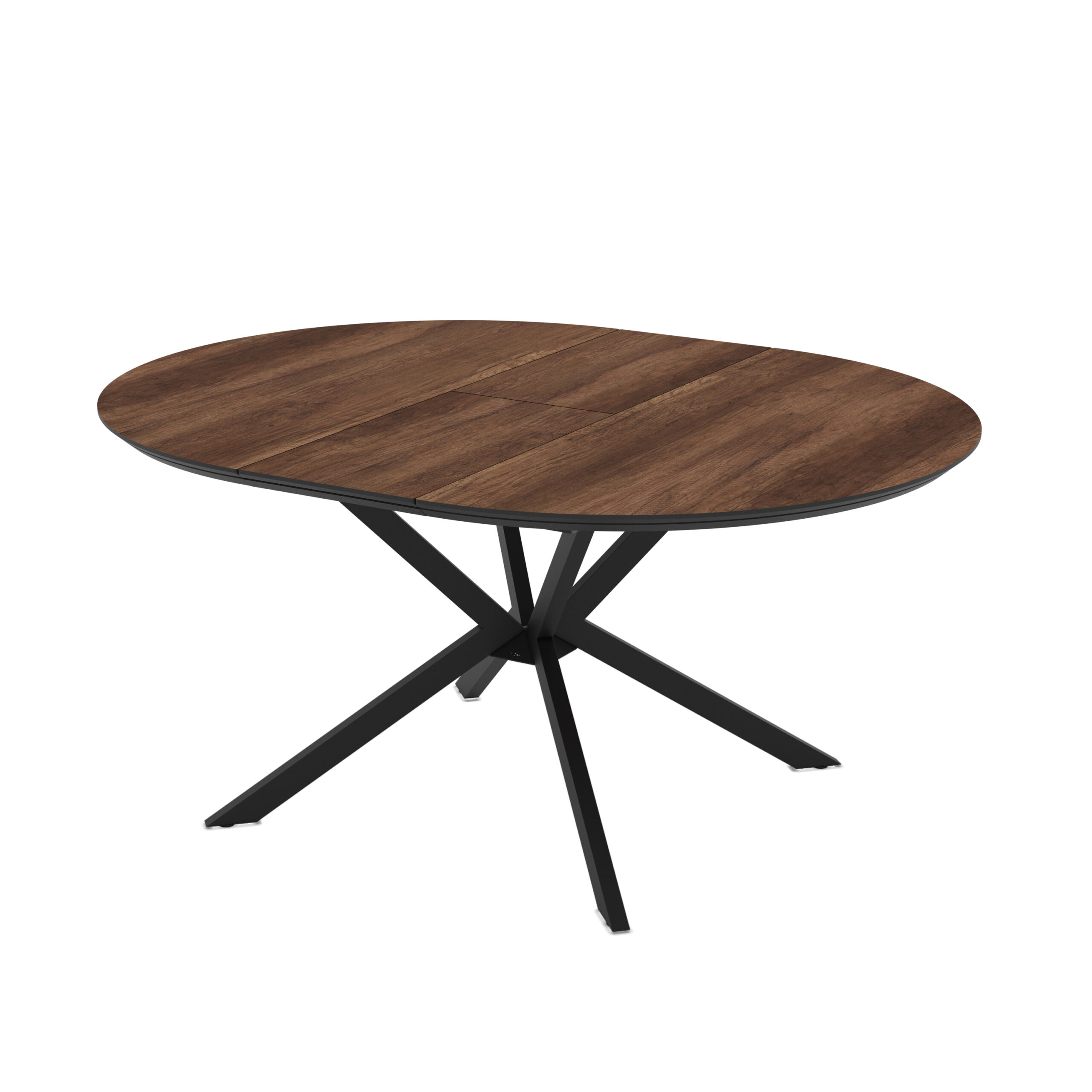 Išskleidžiamas valgomojo stalas Dobok 126 Table / Barok, Tamsiai rudas (medienos imitacija) - Vaizdas 5
